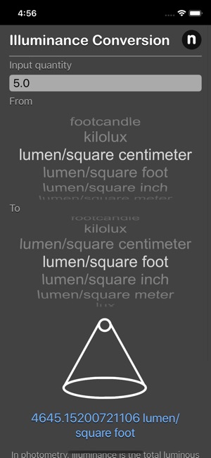 Illuminance Conversion(圖1)-速報App