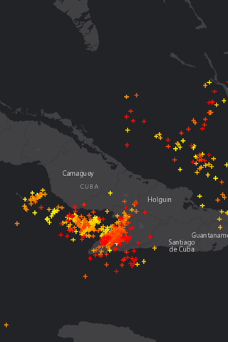 Global Lightning Strikes Map - náhled