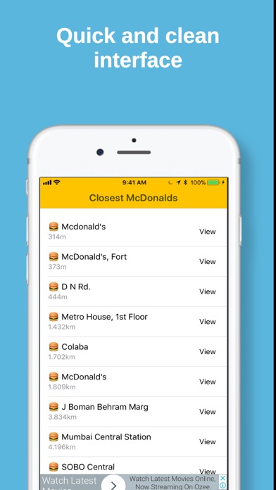 Closest McDonalds screenshot 2
