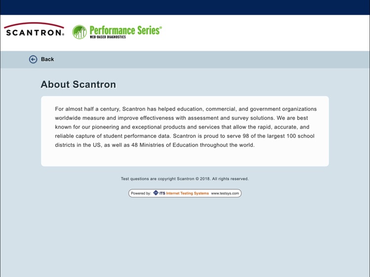 Scantron Restricted Browser