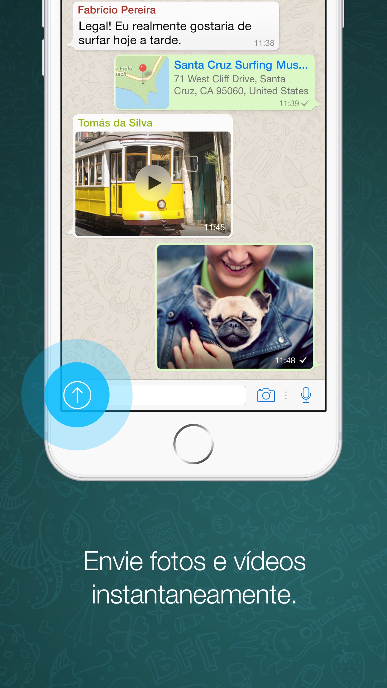 Screenshot do app WhatsApp Messenger