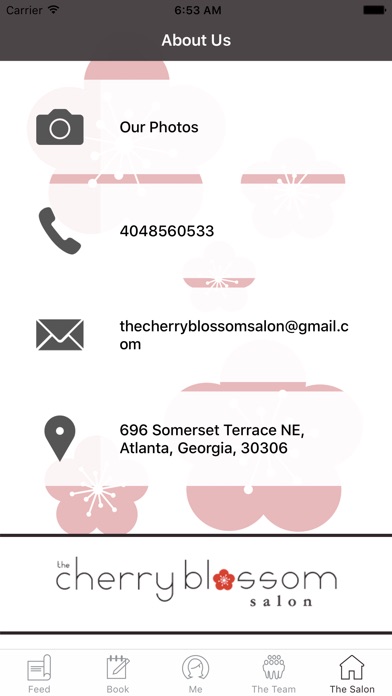 The Cherry Blossom Salon App screenshot 3