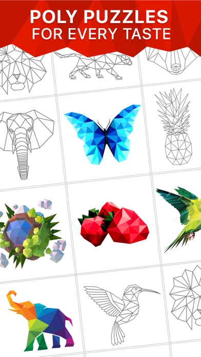 How to cancel & delete MOSAIC Now - Low Poly Puzzles from iphone & ipad 1