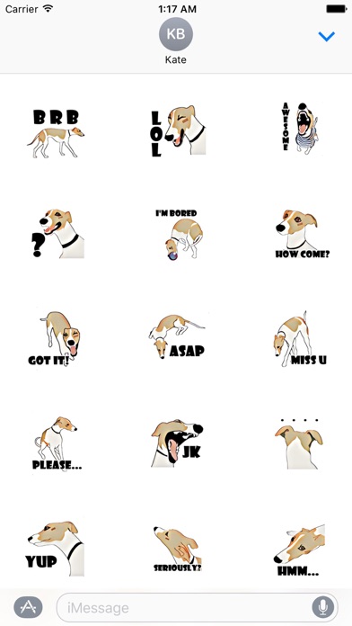 Whippet Dog - DogSport Sticker screenshot 2