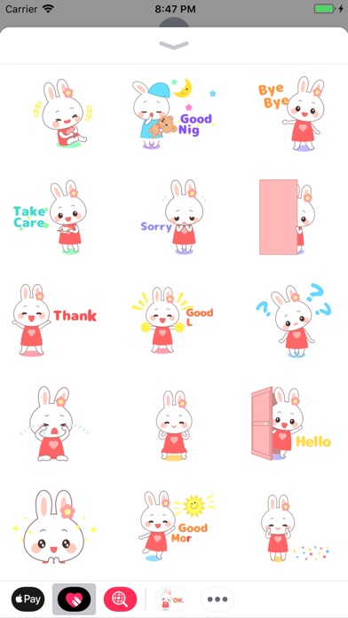 Cute Rabbit Animated Sticker screenshot 3