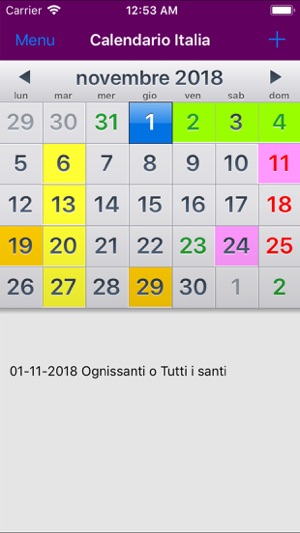 Calendario Italia 2019(圖1)-速報App