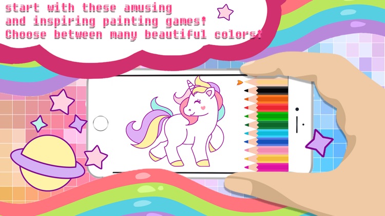 Magic Pegasus Coloring Book -  Create a character