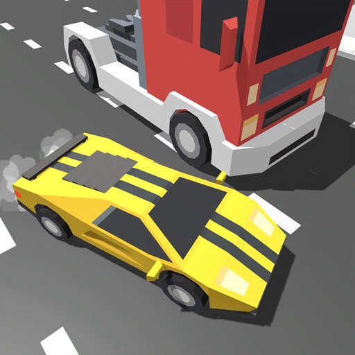 Blocky Cars Traffic Drive GT Icon