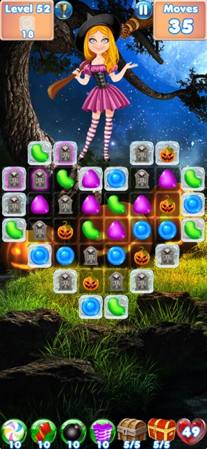 Candy Halloween Games Match 3(圖2)-速報App