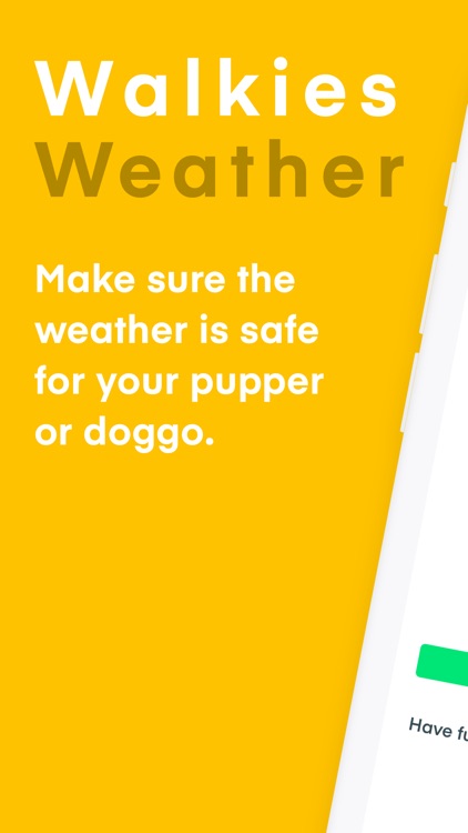 Walkies Weather