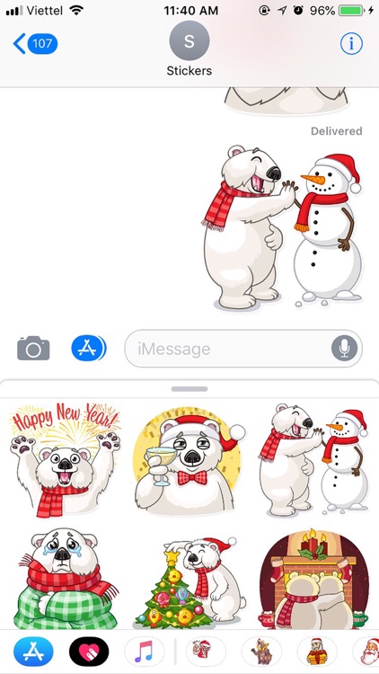 Christmas Ted Frosty Sticker