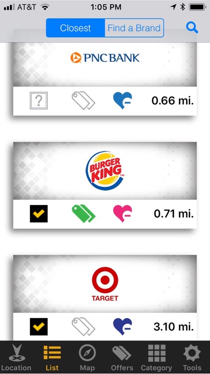 CherriPik, logos on the map screenshot-3