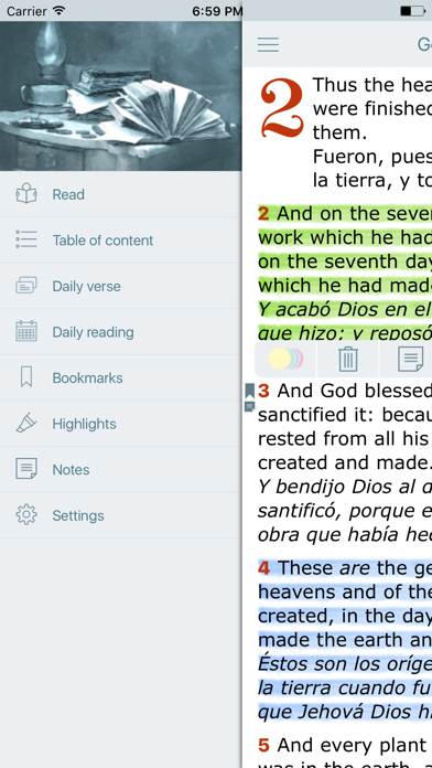 How to cancel & delete Spanish English Bible - Biblia from iphone & ipad 3