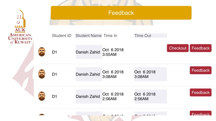 AUK Attendance