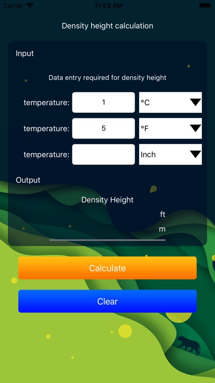 Density height calculation screenshot-3