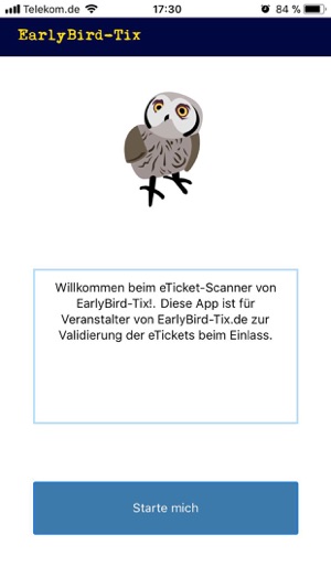 EarlyBirdTix eTicket Scanner