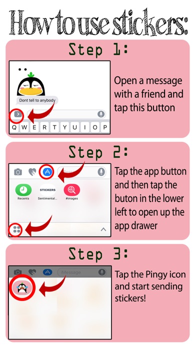 Pingy - Penguin Emoji GIF screenshot 3