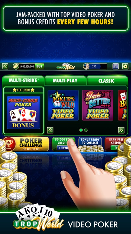 TropWorld Video Poker