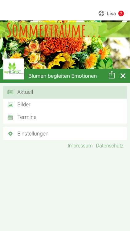 Blumen begleiten Emotionen