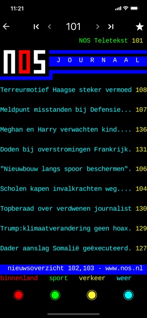 nos teletekst dans l'app store