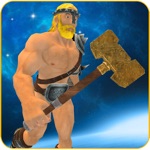 Medieval hammer hero Asgardian