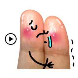 Animated Funny Fingers Sticker
