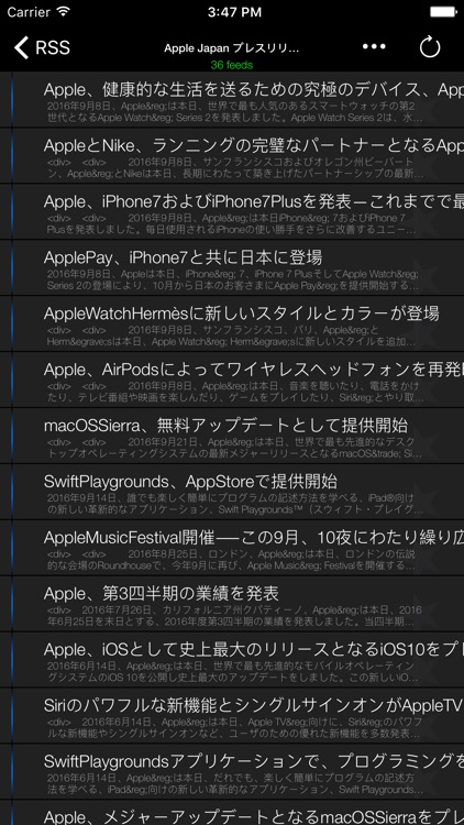 RSSリーダー Feed UI Reader