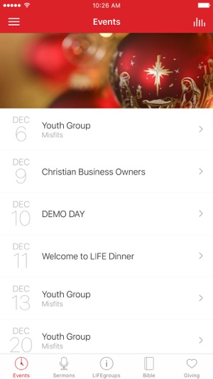 LIFE church app