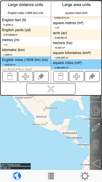 Distance and Area Measure