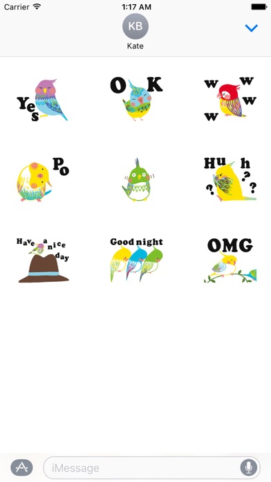 Animated Bird Greeting Sticker screenshot 2