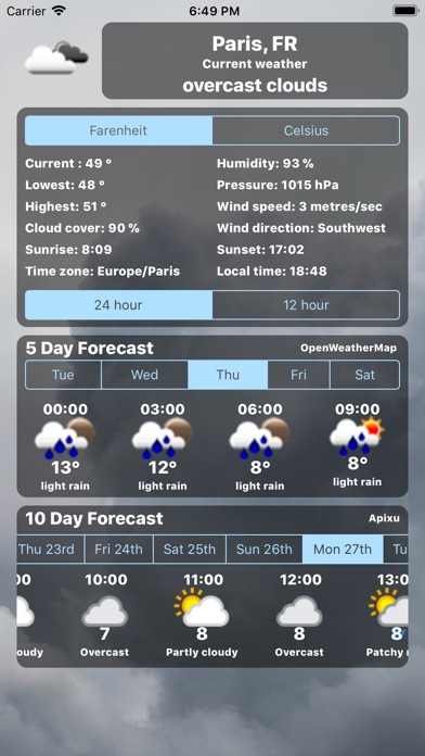 Weather Centre 10 Day Forecast screenshot 2