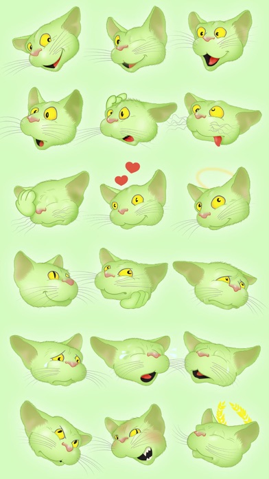 Green Cat emoji screenshot 2