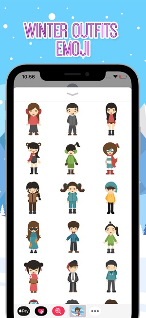 Winter Outfits Emoji(圖2)-速報App