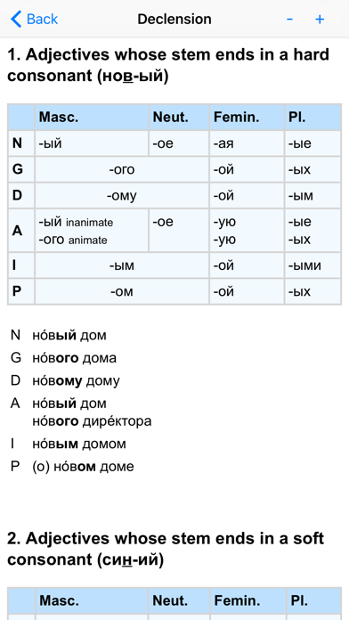 Russian Grammar - Русская грамматика Screenshot 4