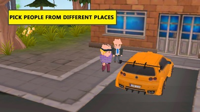 Blocky Taxi Drive Simulator 3D screenshot 4