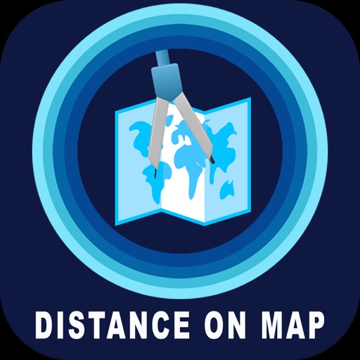Measure Exact Distances on map icon