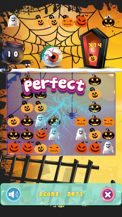 Halloween Match 3 Puzzle Game screenshot 2