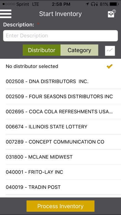 McLane DSD Physical Inventory screenshot 3