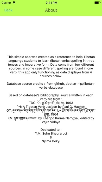 Tibetan Verbs screenshot 3