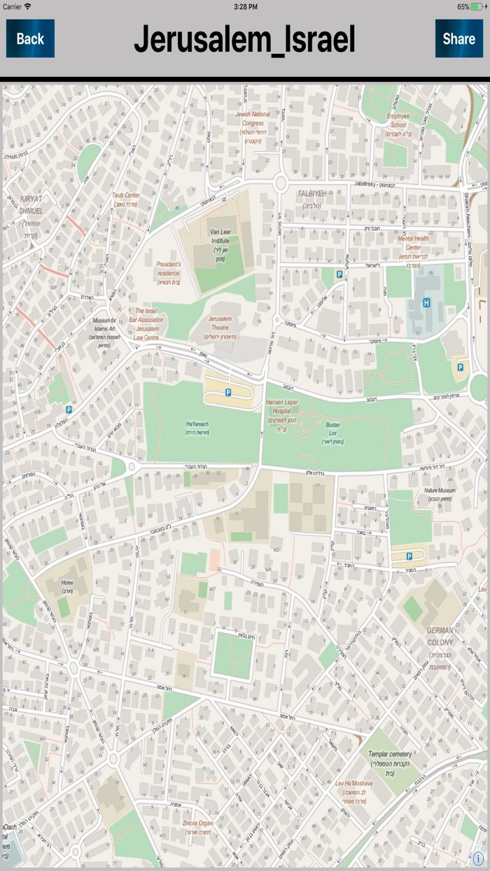 Jerusalem Israel Offline Maps