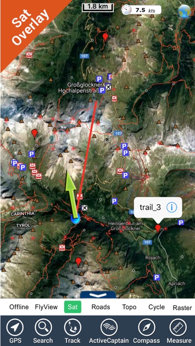 Hohe Tauern National Park - GPS Map Navigator Screenshot 1