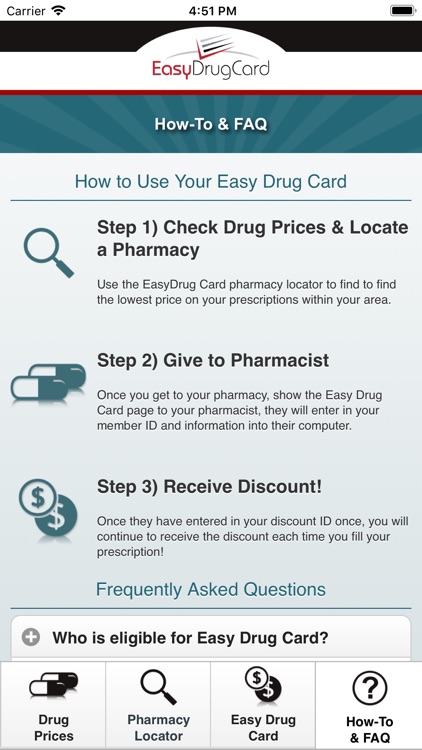 Easy Drug Card