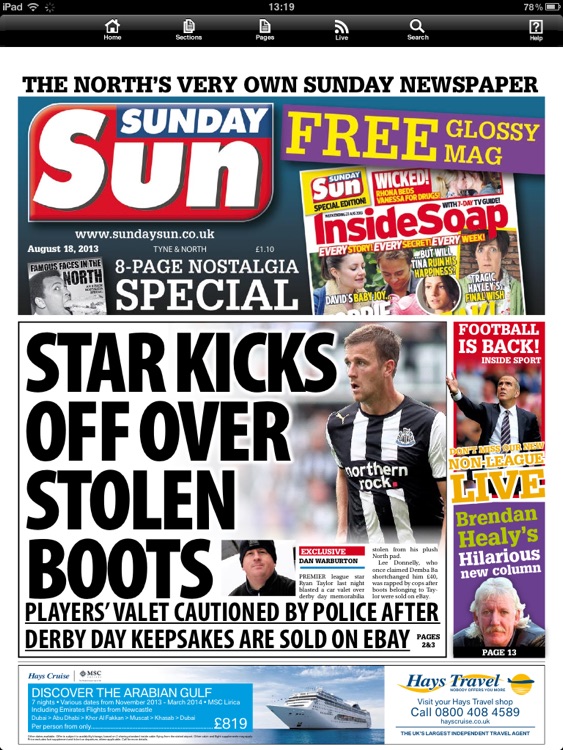 Sunday Sun Newspaper