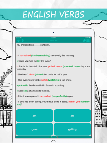 Learning English: Verbs screenshot 2