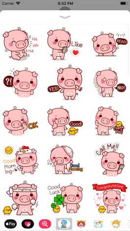 Game screenshot Pinky Pig Sticker apk
