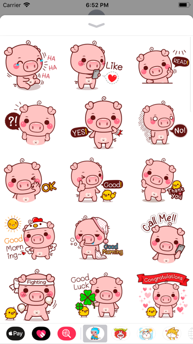 Pinky Pig Sticker screenshot 2