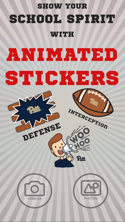 Pittsburgh Panthers Animated Selfie Stickers