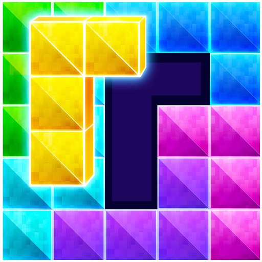 Glow Block Puzzle - Rotate! Icon