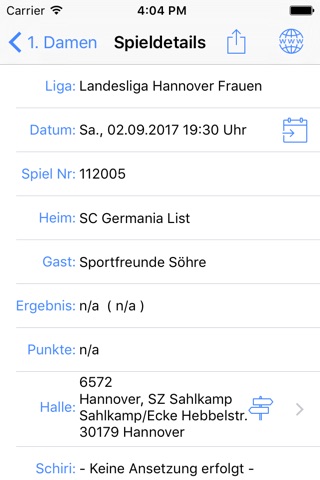 SC Germania List Handball screenshot 3