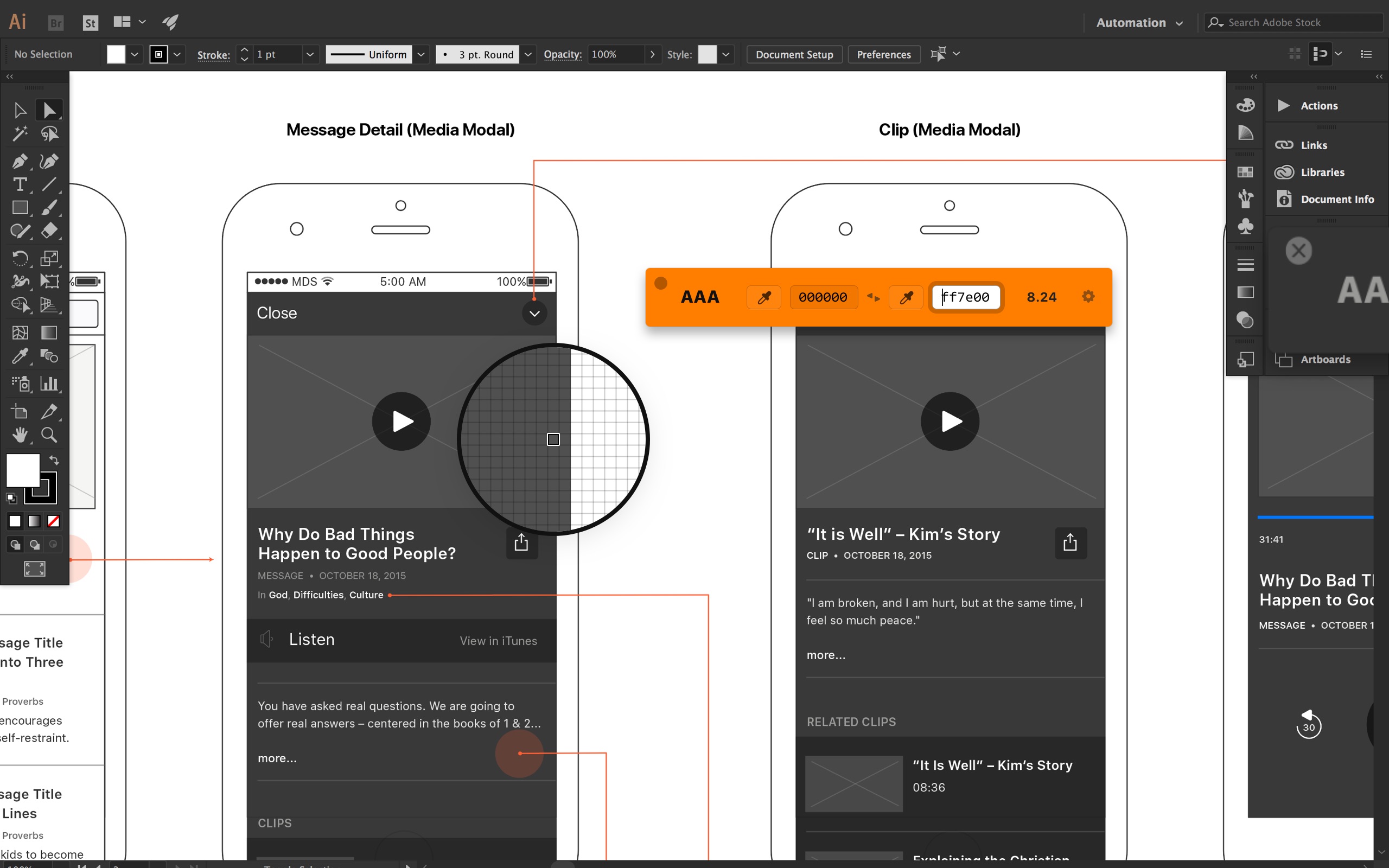 Screenshot do app Contrast — Color Accessibility